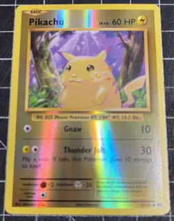 Pikachu 35/108 Reverse Holo Rare Pokemon XY Evolutions 2016 NM - Image 2