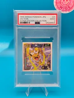 PSA 2 - 1998 AMADA POKEMON JAPANESE HYPER STICKER COLLECTION 25 JOLTEON - Image 1