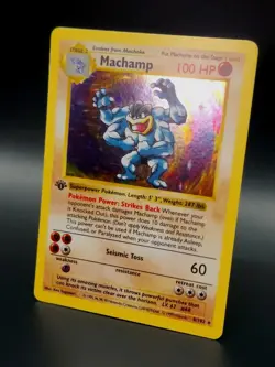 Pokemon TCG Machamp Base Set 8/102 Holo 1st Edition Holo Rare Shadowless - Image 5