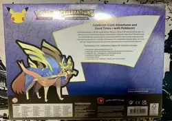Pokemon TCG Celebrations Deluxe Pin Collection Box Zacian Lv X Pikachu Sealed - Image 2