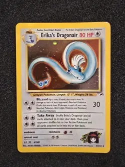 Pokemon TCG Erika's Dragonair Gym Heroes 4/132 Holo Unlimited Rare - Image 1