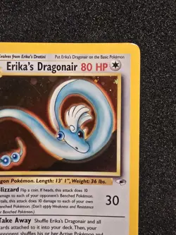 Pokemon TCG Erika's Dragonair Gym Heroes 4/132 Holo Unlimited Rare - Image 3