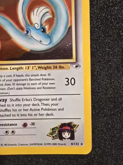 Pokemon TCG Erika's Dragonair Gym Heroes 4/132 Holo Unlimited Rare - Image 4