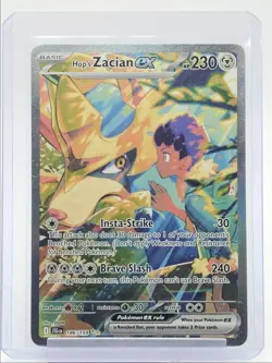 HOP'S ZACIAN EX 2025 POKEMON JOURNEY SPECIAL ILLUSTRATION RARE A 186/159 Q6438 - Image 1