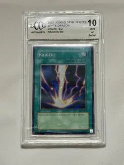 Yu-Gi-Oh Raigeki L0B-053 2002 Ultra Rare Unlimited Bccg 10 Mint - Image 1
