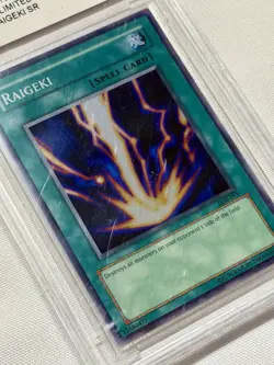 Yu-Gi-Oh Raigeki L0B-053 2002 Ultra Rare Unlimited Bccg 10 Mint - Image 2
