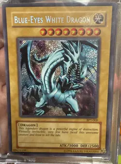 Yu-Gi-Oh! Blue-Eyes White Dragon (BPT-009) Secret Rare Tin Promo 2003 - Image 1