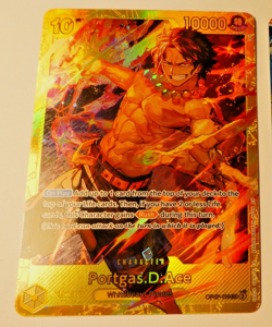 One Piece Card Game Carte Holo Portgas.D.Ace OP07-119 SEC EN Mint - Image 1