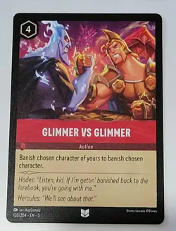 Disney Lorcana TCG - Shimmering Skies: Glimmer Vs Glimmer (130/204) - Near Mint - Image 1