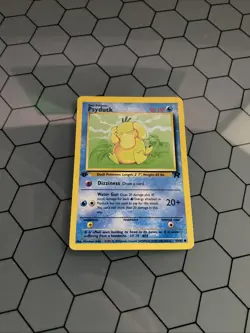 1st Edition Vintage Pokemon Card Psyduck Common Team Rocket 65/82 VLP - Image 2