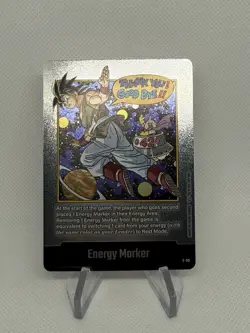 Goku Energy Marker E-90 Silver Manga Booster 02 Dragon Ball Card English Goku - Image 1