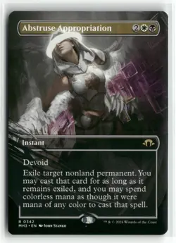 Abstruse Appropriation 0342 Borderless Modern Horizons 3 MH3 MTG Magic - Image 1