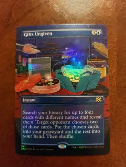 MTG Double Masters 2022 Foil Gifts Ungiven (Borderless) Near Mint NM - Image 1