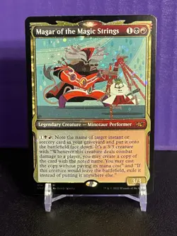 MTG Magar of the Magic Strings (514) Unfinity Showcase Galaxy Foil W/ Swirl NM/M - Image 1
