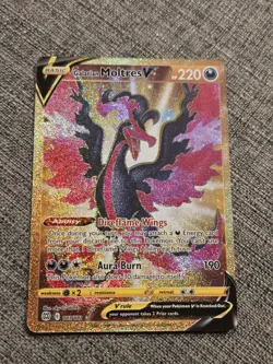 Galarian Moltres V Secret Rare Gold 183/172 Swsh09: Brilliant Stars Pokemon Card - Image 1