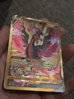 Galarian Moltres V Secret Rare Gold 183/172 Swsh09: Brilliant Stars Pokemon Card - Image 4