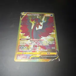 Galarian Moltres V Secret Rare Gold 183/172 Swsh09: Brilliant Stars Pokemon Card - Image 1