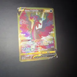 Galarian Moltres V Secret Rare Gold 183/172 Swsh09: Brilliant Stars Pokemon Card - Image 3