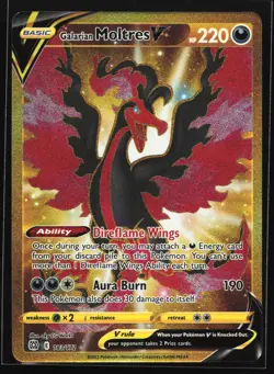 Galarian Moltres V 183/172 SWSH09: Brilliant Stars Secret Rare Pokemon Card - Image 1
