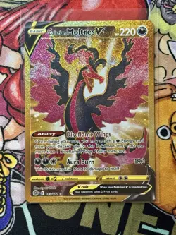 TCG Pokemon Galarian Moltres V (Secret) 183/172 Swsh09: Brilliant Stars Holo - Image 1
