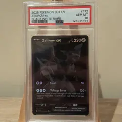 Pokemon BWR Zekrom 172 Reshiram 173 Victini 172 Black Bolt White Flare PSA 10 - Image 3