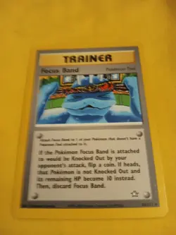 Pokemon TCG Trainer Focus Band Neo Genesis Set 86/111 Rare - Image 1