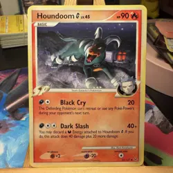 Houndoom G LV.45 50/127 Platinum Rare Unlimited Pokemon TCG NM/LP - Image 1