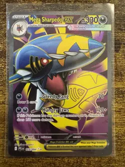 Me02:Phantasmal Flames Pokemon Mega Sharpedo ex Special illustration rare 113/94 - Image 1