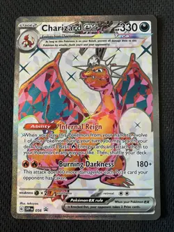 Pokemon TCG Charizard EX SVP056 Black Star Promo Card NM Condition - Image 1