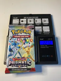 22.72g Prismatic Evolutions Pokemon Booster Pack New Sealed - Image 1