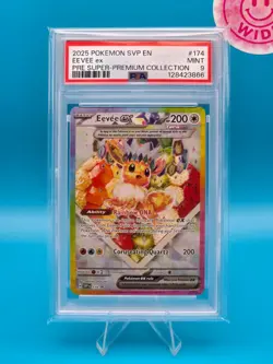 PSA 9 - 2025 POKEMON SVP EN-SV BLACK STAR PROMO 174 EEVEE EX PRISMATIC EVOLUTION - Image 1