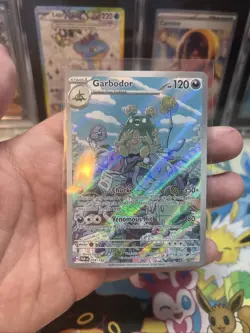 Pokemon Garbodor 204/182 Paradox Rift Illustration Rare Near Mint NM - Image 1