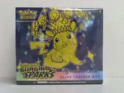 2024 Pokemon Surging Sparks Sealed Pokemon Center ETB Elite Trainer Box - Image 1