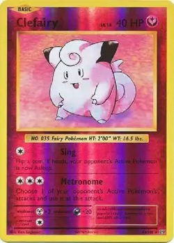 Clefairy 63/108 Reverse Holo Rare Pokemon XY Evolutions 2016 LP - Image 1