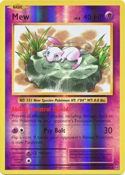 Mew 53/108 Reverse Holo Rare Pokemon XY Evolutions 2016 NM - Image 1