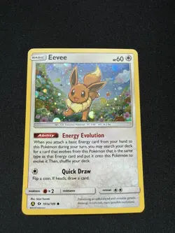 Pokemon TCG Sun & Moon Eevee #101a/149 Alternative Art Holo - NM - Image 1