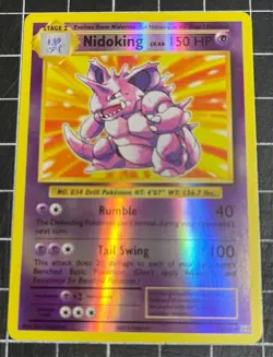 Nidoking 45/108 Reverse Holo Rare Pokemon XY Evolutions 2016 NM - Image 2
