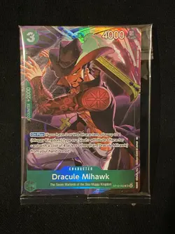 Dracule Mihawk ST12-003 Illustration Box Vol 4 NM English One Piece Promo Sealed - Image 1