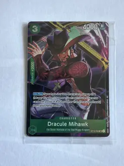 One Piece TCG Dracule Mihawk ST12-003 SR Illustration Box Vol.4 Promo SEALED - Image 1