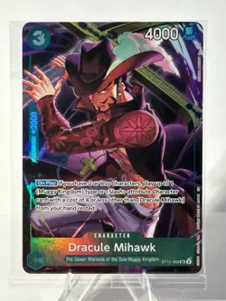 One Piece TCG Dracule Mihawk ST12-003 SR Illustration Box Vol.4 Promo SEALED - Image 1