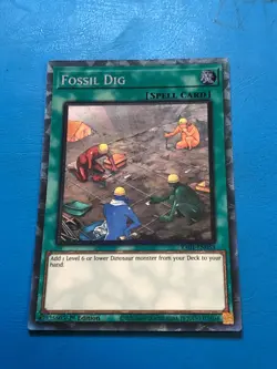 YUGIOH Collector's Rare Fossil Dig RA01-EN053 1st Edition - Image 1