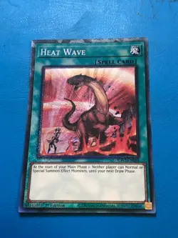 YUGIOH Collector's Rare Heat Wave RA03-EN058 1st Edition - Image 1