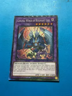 YUGIOH Collector's Rare Garura, Wings Of Resonant Life RA02-EN024 1st Edition - Image 1