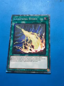 YUGIOH Collector's Rare Lightning Storm RA01-EN061 1st Edition - Image 1