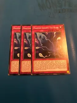 YUGIOH 3x Common Phantom Knights' Fog Blade LEHD-ENC21 1st Edition - Image 1