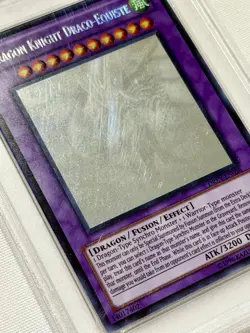 Yu-Gi-Oh Dragon Knight Draco-Equiste Ghost Rare DREV-EN038 PSA 8 Unlimited - Image 2