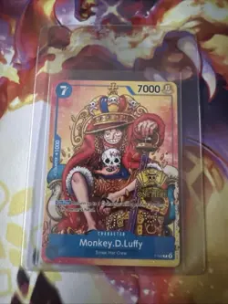 2 One Piece Card Monkey D Luffy P-043 2ND ANNIVERSARY Pirate King Promo English - Image 2