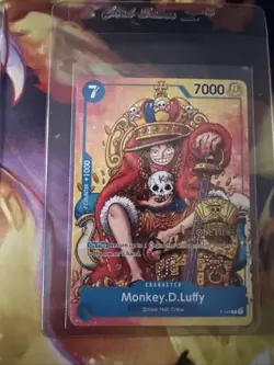 2 One Piece Card Monkey D Luffy P-043 2ND ANNIVERSARY Pirate King Promo English - Image 3