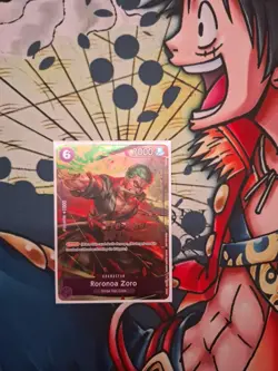 UNSEALED One Piece TCG Roronoa Zoro P-045 Pre-Release Winner Card Promo English - Image 1