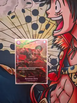 UNSEALED One Piece TCG Roronoa Zoro P-045 Pre-Release Winner Card Promo English - Image 2